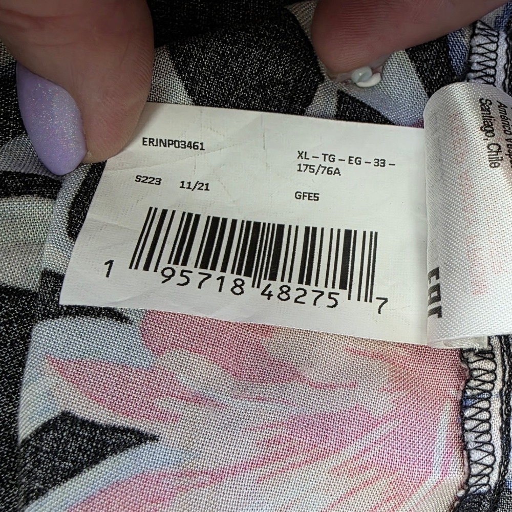 NWT Roxy Canyon Moon Floral Midi Dress Black Pink Tropical Smocked Back XL - Picture 5 of 8